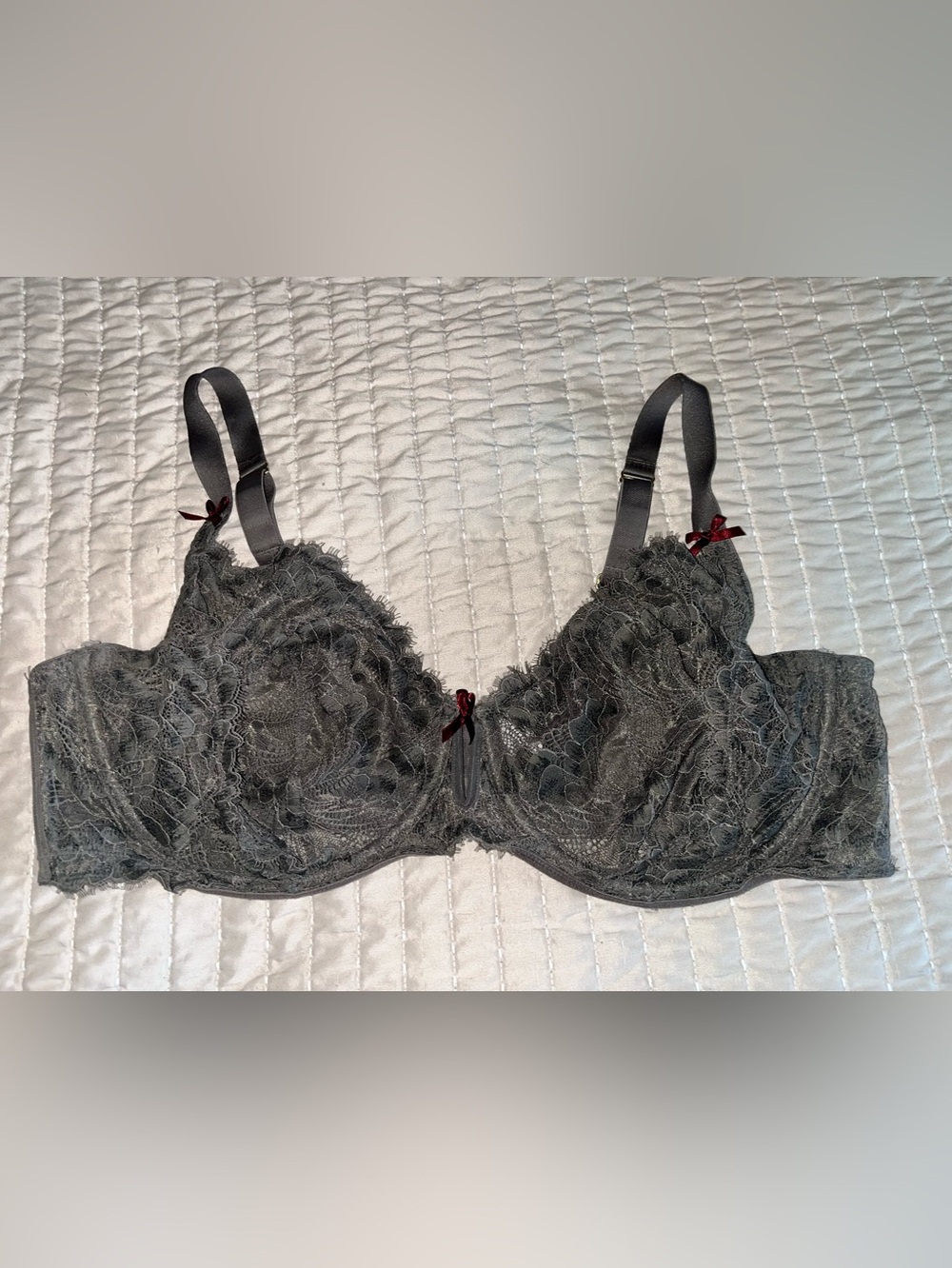 Cacique Black Lace Underwire Bra 44DD
